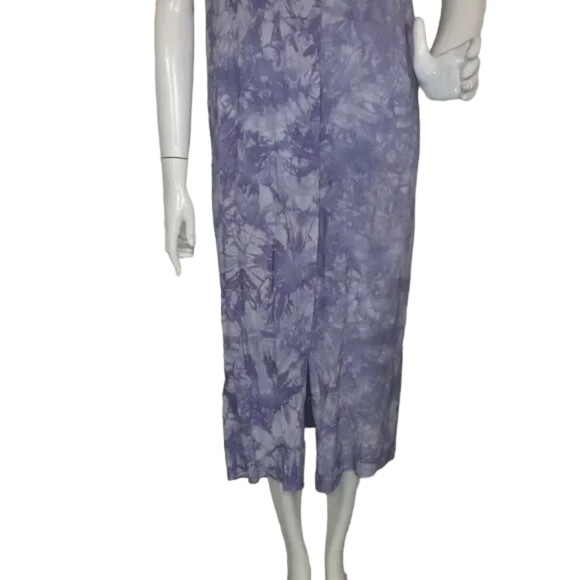 LULUS Shirt Dress, XS, Purple Tie-dye, Short sleeve, button front, Rayon - Picture 9 of 13